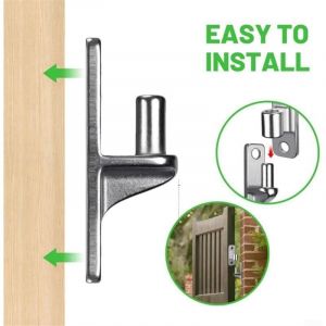 Charni&egrave;re de portail en acier inoxydable 304, charni&egrave;re de porte femelle et m&acirc;le, soutien de poids de 272,2 kg, pour cl&ocirc;ture, ferme et portails de