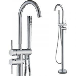 Zamery - Chromé Robinet Baignoire Cascade Mitigeur Baignoire Cascade Mitigeur Baignoire Laiton Chaud Et Froid