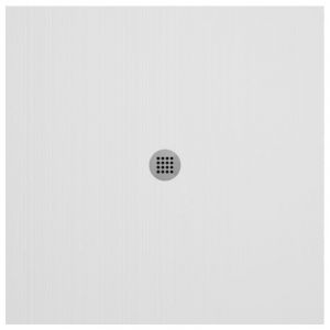 Receveur de douche en résine extra plat à poser 90x90cm - blanc - ronda