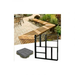 Moule à Pavé Béton Pavage Chemin Moule pour Dalles Pierres Stepping Brique diy Jardin Allée 40x40 cm