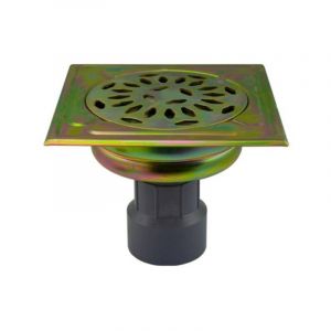 Siphon en acier zingu&eacute; - 150x150mm - 50, CLARA