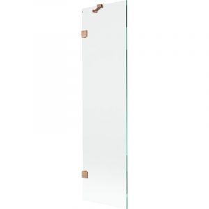 Mexen - Paroi de baignoire 1 volet Lunar 50 x 150 cm, transparent, cuivre bross&eacute; - 897-050-000-65-00