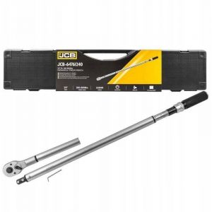 Cl&eacute; dynamom&eacute;trique JCB 3/4" 200-800 Nm, avec certificat d'&eacute;talonnage de, acier Cr-V, 90 dents, m&eacute;canisme de verrouillage de, mesure bidirectionnelle,
