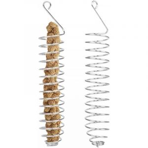 Lot de 2 Porte-friandises pour Perroquet,Brochette de Nourriture en Acier Inoxydable pour Calopsitte Perruche Perroquet - Csparkv