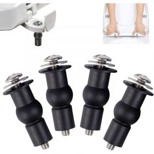 4 Pièces Fixation Cuvette wc, Abattant wc Fixations Charnières, Fixations wc Abattant, Charniere Abattant wc, Fixation Abattant wc Vis, Extensible