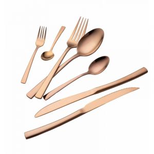 BERLINGER HAUS Rose Gold BH-3087 M&eacute;nag&egrave;re 42 pi&egrave;ces pour 6 personnes, or rose brillant
