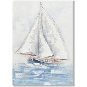 D&eacute;coration murale de bateau, art nautique, d&eacute;coration marine, peinture de bateau, tableau pour salon ou bureau