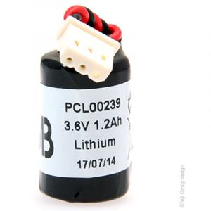 NX - Pile lithium ER14250H 1/2AA Molex 5264 3.6V 1200mAh