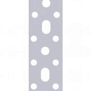 Fixtout - Feuillard perforé galvanisé - 25 x 1,5 mm x 10 mètres