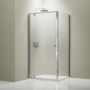 Bernstein - Paroi de douche verre 6mm Cabine de douche int&eacute;grale Parre douche angle portes pliantes - NT604 flex - Toutes tailles dispo - 80 cm, 100