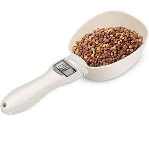 Cuillère Mesure Animaux, Pelle à Mesurer pour Aliments, Cuillère Mesure Électronique, Cuillère Pesée Détachable, Cuillère à Balance Numérique avec