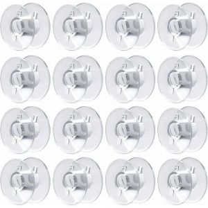 60 Pcs Canette Machine a Coudre Bobines pour Machine &agrave; Coudre Canette Plastique Canettes Machine &agrave; Coudre pour Brother Singer Kenmore Janome la
