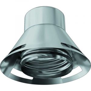 Terminal &agrave; visser en inox - Pour tubage flexible 180 mm