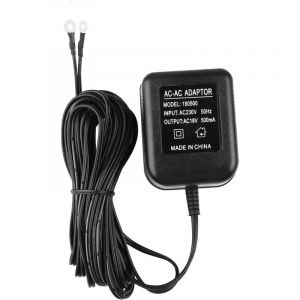Adaptateur Secteur pour Sonnette AC, Transformateur de 18V 500MA, C&acirc;ble 10M, &agrave; Anneau Compatible, Vid&eacute;O Prise UE