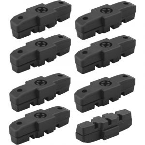 Lot de 8 plaquettes de frein en caoutchouc pour v&eacute;lo Magura HS11 HS12 HS22 - Noir