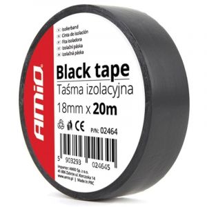 Ruban isolant en PVC noir Scotch 18 mm x 20 m AMIO-02464