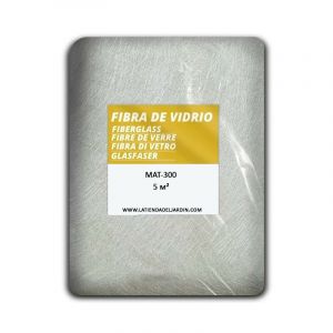 Suinga - Fibre de verre MAT-300 (densit&eacute; 300gr/m2) 5m2. Maille en fibre de verre pour r&eacute;parer tous types d'accessoires