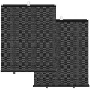 Pare-soleil r&eacute;tractable pour fen&ecirc;tre lat&eacute;rale de voiture, couverture de pare-soleil, rideau en rouleau, visi&egrave;re