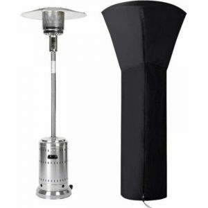 Housse parasol chauffantHousse pour Parasol Chauffant, Housses de Chauffage Ext&eacute;rieur Imperm&eacute;able Rond Noir, Protection Parasol Chauffant Housse de