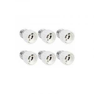 Kcvv - Adaptateur De Douille E27 Vers Gu10, 0-250V, Max. 200W, Convertisseur De Douille à Visser E27 En Culot Pour Gu10 Ampoule Led, Lampe Halogène