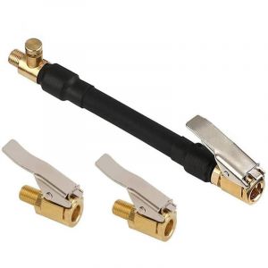 Adaptateur Valve Outils pour Valves de Pneus avec 2 Embout de Gonflage Laiton Embout Gonfleur Paddle Gonflage Valve Raccord,