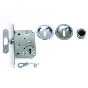 Klose Besser - Serrure Cl&eacute; l inox bross&eacute; - blindomax - pour porte &agrave; galandage - 488