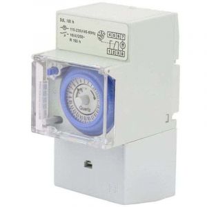 YMYNY Horloge Modulaire, 110-230V SUL181H Interrupteur &agrave; Minuterie, Horloge Modulaire pour Chauffe Eau, Minuterie M&eacute;canique &Eacute;tanche Programmable 24H,