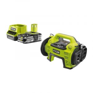 Ryobi - Pack Compresseur18V 10.3bars One+ R18I-0 - 1 Batterie 2.5Ah - 1 Chargeur rapide RC18120-125