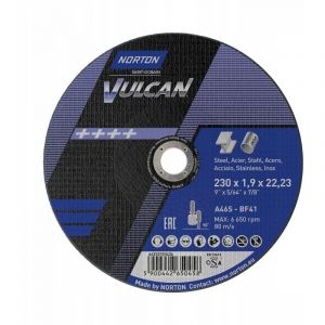 Disque à tronçonner 230x1,9 NORTON Vulcan plat