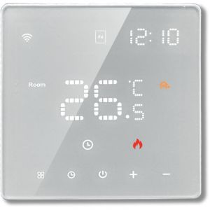 Thermostat pour Plancher Chauffant Intelligent WiFi , Thermostat de Chauffage &Eacute;lectrique Domestique Intelligent avec Contr&ocirc;le Vocal, &Eacute;cran Couleur