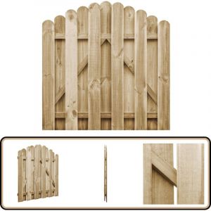 Vidaxl - Portail de jardin Bois de pin imprégné 100x100 cm - Portail De Jardin - Portillon Bois - Clôture Bois - Porte De Clôture - Entrée Jardin