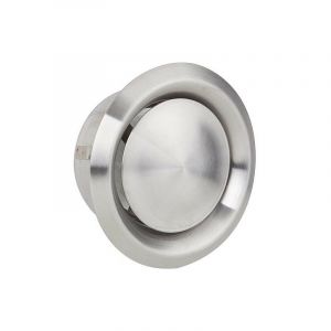 Banyo - Grille d'a&eacute;ration et d'extraction V2A, raccord diametre 125 mm diametre ext 170 mm