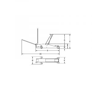 Cric hydraulique Rodcraft 3t RH290