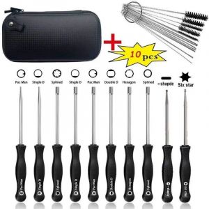 Lot de 10 outils de r&eacute;glage de carburateur, kit de r&eacute;glage de carburateur pour petit moteur &agrave; 2 temps pour tron&ccedil;onneuse Poulan Husqvarna STHIL Echo