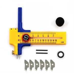Alovez - Compas Circle Cutter, Coupe Circulaire Papier, Compas-Cutter, Cutter Circulaire Outil de Dessin Circulaire de Haute Précision, Compas de