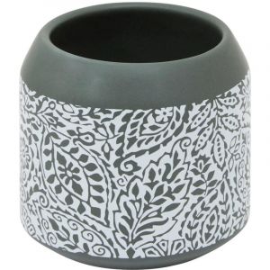 Pot Brosse &agrave; Dents en Dolomite "Arboria" 9cm Vert