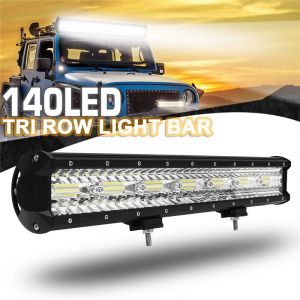 8D 51cm 420W Barre Lumineuse LED , phare de travail rampe led bar et c&acirc;blage pour Voiture 4X4 Camion Hors Route feu antibrouillard