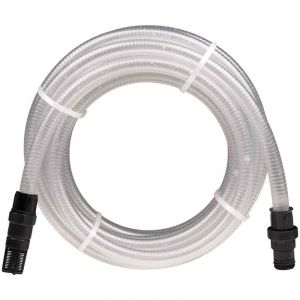 vidaXL Tuyau d'aspiration avec raccords en PVC transparent 1" 10 m PVC