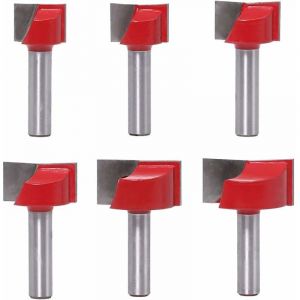 Coffret de fraises pour défonceuse et affleureuse Nettoyage des embouts de routeur inférieurs Fraise à bois tige 8mm fraise 8mm tige affleurante