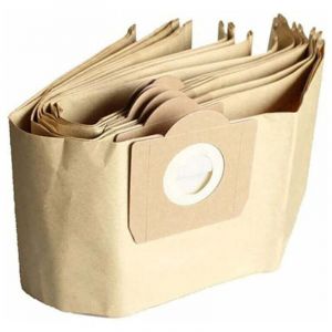 Sac Aspirateur Karcher WD3, Lot de 5 Sacs droits Aspirateur pour Karcher WD3, WD 3 Premium, WD3200, WD3500P, A2204, A2204, A2534, SE4001