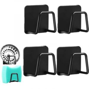 Pi&egrave;ces Porte Eponge Evier Cuisine, Porte Eponge Evier Auto Adhesif, 304 INOX, Support Eponge INOX, Support Eponge Evier Cuisine pour Le Rangement de