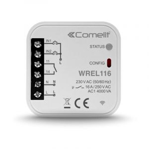 Comelit - Module smart home Wi-Fi pour la gestion des prises 1 sortie 16A WREL116