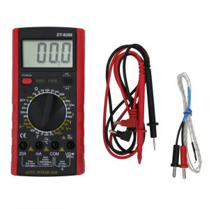 Multim&egrave;tre Num&eacute;rique LCD Digital Multimeter avec Testeur de Temp&eacute;rature et Fr&eacute;quence, Multim&egrave;tre Voltm&egrave;tre Amm&egrave;tre AC/DC, Outil &Eacute;lectrique