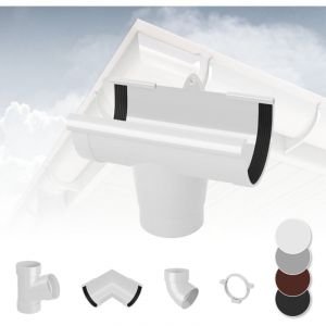 Syst&egrave;me de goutti&egrave;re - PVC plastique de 130 mm, s&eacute;lection de composants - RainWay 130: blanc, Soutien aux goutti&egrave;res