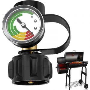 Indicateur De Niveau pour Bouteille De Propane Manom&egrave;tre pour Bouteille De Gaz D&eacute;tecteur De Fuite 2-18kg avec Raccord QCC1 Type 1 Chauffage BBQ Grill