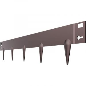 Mophorn Bordure de Jardin en Acier, Lot de 5, Bordures Paysag&egrave;res en M&eacute;tal, 990 x 156 mm, R&eacute;sistante &agrave; la Rouille, Installation Simple, Bandes