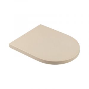 Universo Abattant wc - fermeture douce - déclipsage rapide - duroplast - 46x36cm - 35mm - beige mat - Saniclass