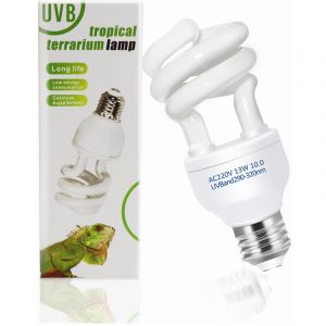 13W 10.0 Ampoule uv, ac 220V lampe uv tortue terrestre,plantes am&eacute;liorer synth&egrave;se,D3 augmenter l'absorption calcium, ampoule uva uvb tortue convient
