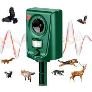 Mon R&eacute;pulsif R&eacute;pulsif Z&eacute;roChat - Anti Chat d'Ext&eacute;rieur Radical &agrave; Ultrasons - Repousse Chats, Chiens et Animaux Sauvages, Capteur de Mouvement PIR,