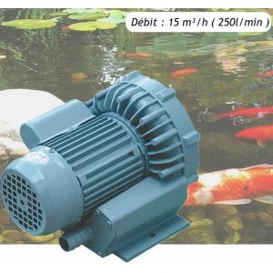 Le Poisson Qui Jardine - Pompe à Air Vortex Turbine 15000 l/h Pour Bassins De Jardin, Hydroponie